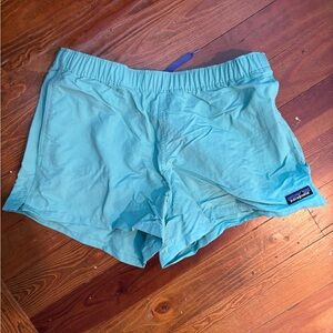 Patagonia Aqua Blue Casual Shorts